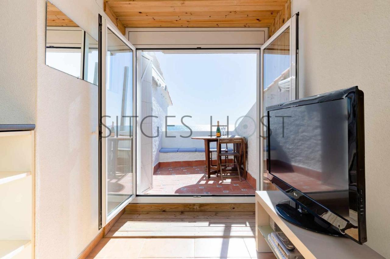 Alojate En Una Torre Sobre El Mar Apartman Sitges Kültér fotó